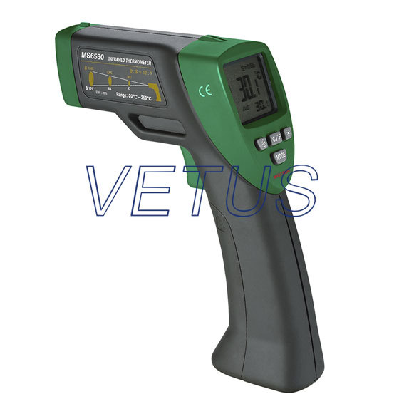Mastech MS6530 Non-Contact Infrared Thermometer Laser Point Digital LCD Display Free shipping
