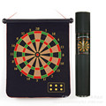 indoor 12 17inch sport double target dart magnetic flocking dartboard board double thickening for wholesale