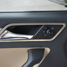 High quality 2015 Volkswagen vw Jetta interior doors handle stainless steel stickers cover decoration trim