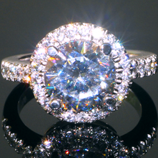 3 ct round engagement rings