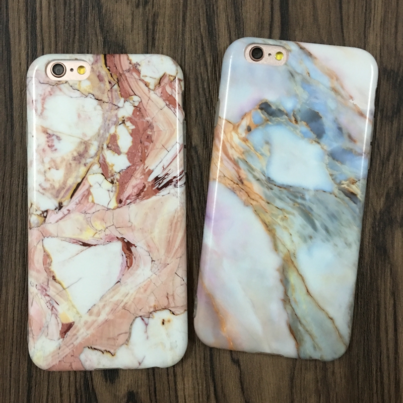 Мода Мраморный Камень Чехол Для iPhone 7 6 6 S Плюс красочная Мягкая Обложка Для iPhone 6 7 6 S 5 Fundas Capa