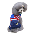 Boy Dog Pet Sailor Sea Anchor Spring Summer Clothes Jumpsuit Shirt Cat Puppy