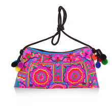 Women Bag Trend Boho Embroidered Floral Bags Shoulder Messenger Vintage Handbag Gifts New Arrival