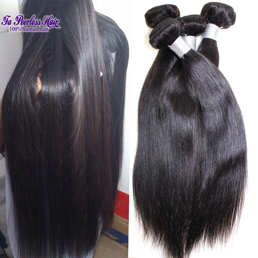 7a virgin brazilian straight hair 4pcs lot halo lady hair brazilian straight cheap human hair bundles 100g meches bresilienne