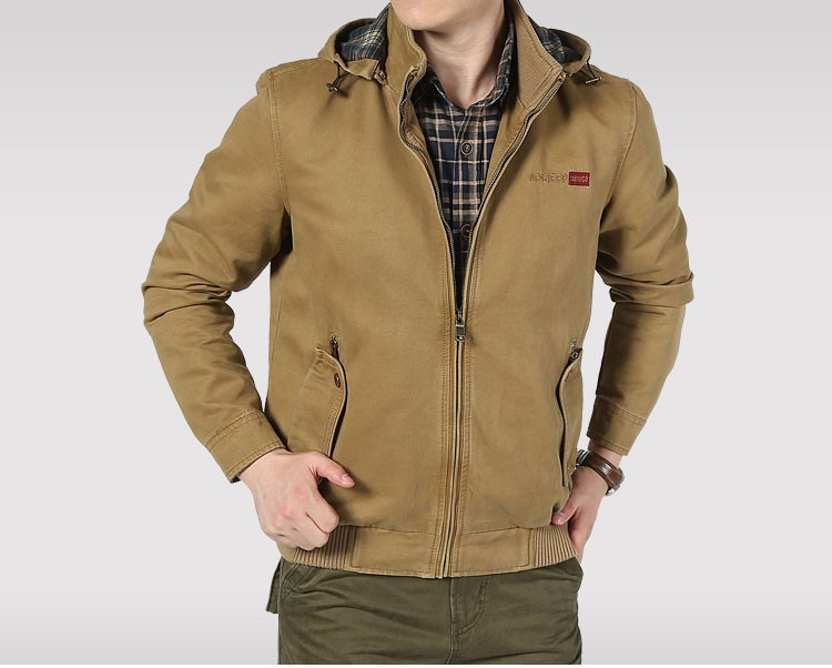 L XL 2XL 3XL Autumn Spring Mens Short Jackets Coats Hooded Brand Slim Medium Long Casual Cotton Outdoor Plus Size Casual Jackets (1)