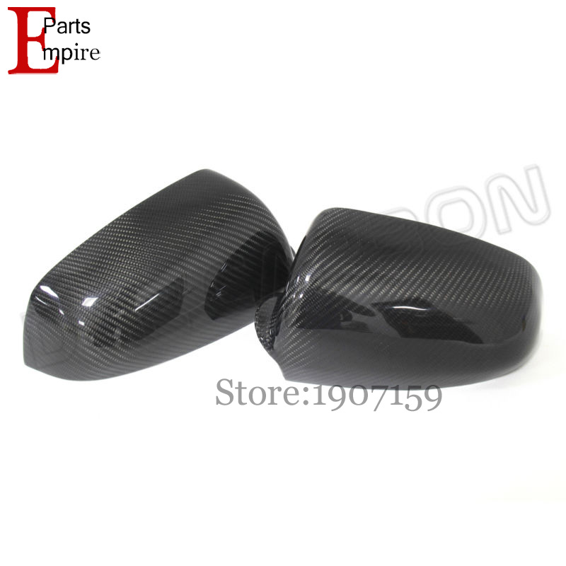 For Audi B7 2010 2011 2012 2013 Add on Carbon fiber mirror covers