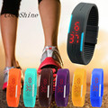 A 918 2016 Candy Color Men s Women s Watch Rubber LED kids Watches Date Bracelet