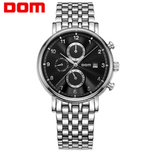 DOM Men mens watches top brand luxury waterproof mechanical stainless steel watch Business reloj hombrereloj M-811D