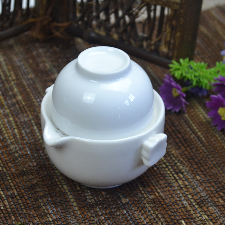 Porcelain a Pot a Cup Kung Fu tea cup tea Ceramic TeaPot Kettle quick cup gaiwan
