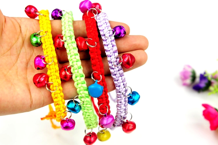 Aliexpress.com Comprar Nuevo llegado campana pintura ganchillo collar arnés productos para perros Cat pura tejida a mano campanas anillo Dog Bark collares