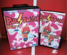 Sega games card – Pulse Man with box and manual for Sega MegaDrive Video Game Console 16 bit MD card
