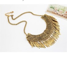 2015 Fashion Necklaces Pendants for Women Vintage Gold Silver Choker Collier Femme Statement Maxi Colares Jewelry