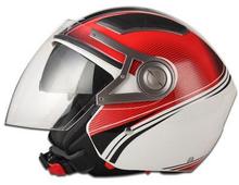 half 3 4 motorcycle helmet jix helmet op02 electric bicycle helmet large lenses double lenses