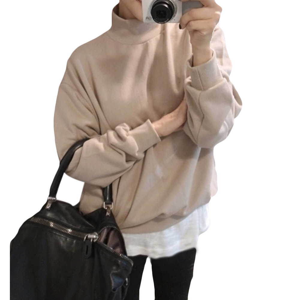Candy color code fleece sweater loose shirt coat color female thickening2