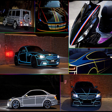 Wholesale 1cm 5m Motorcycle Reflective Tape Stickers Car Styling More Position can used for LADA Granta