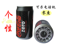 FREE SHIPPING Coke can phones Beer can telephone mini cute corded phone home decorative