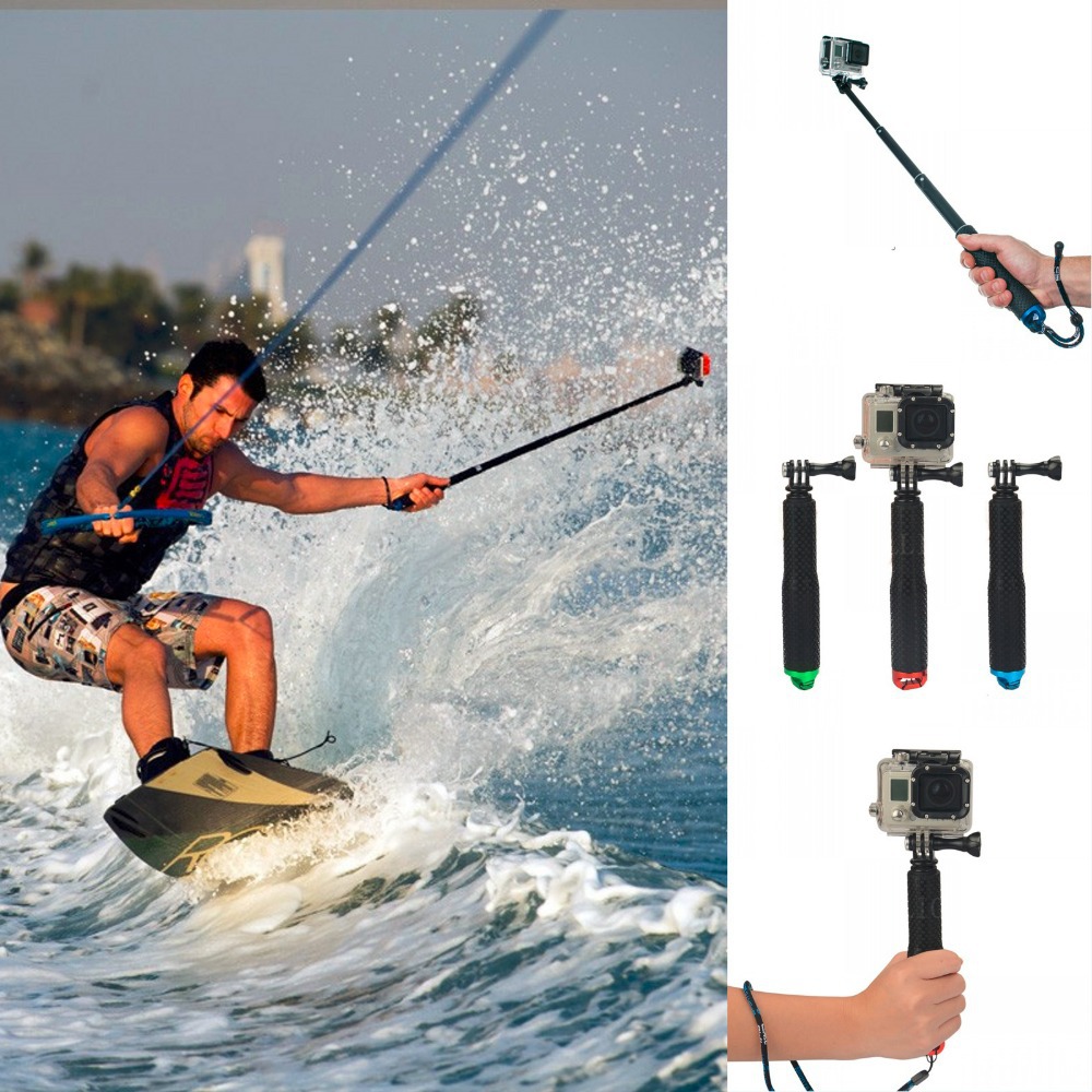 TOP Quality,Portable Gopro Monopod 19cm 49cm POV Pole Selfie Stick Extendable Telescopic Monopod