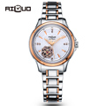 Brand Luxury Business Casual Fashion Watch Automatic Self wind Hollow Out Ladies Wrist Watches Diamond Dial