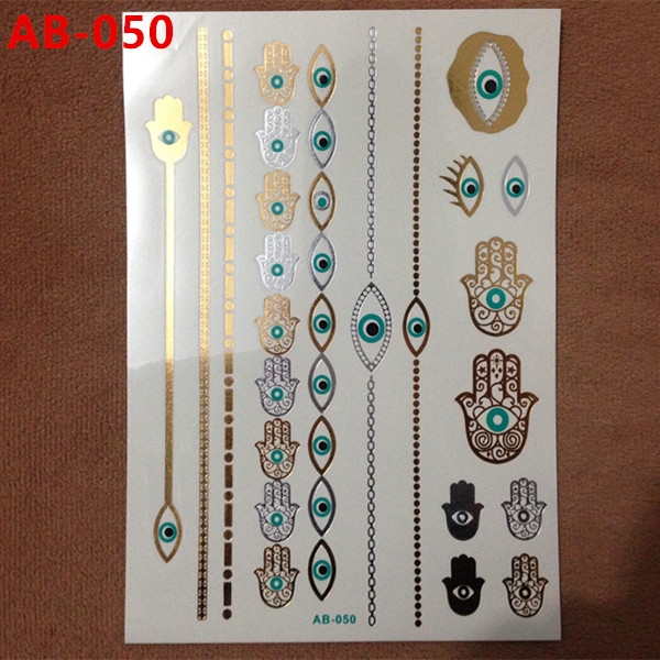 Body painting gold hot designs flash gold tattoo jewelry nail tools large temporary tattoos arabic Indian