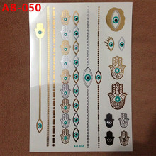 Body painting gold hot designs flash gold tattoo jewelry nail tools large temporary tattoos arabic Indian tatoo stickers