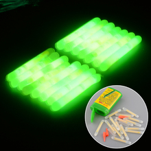 15X Mini Fishing Fish Fluorescent Lightstick Light Night Float Rod Lights Dark Glow Stick Useful Lots free shipping