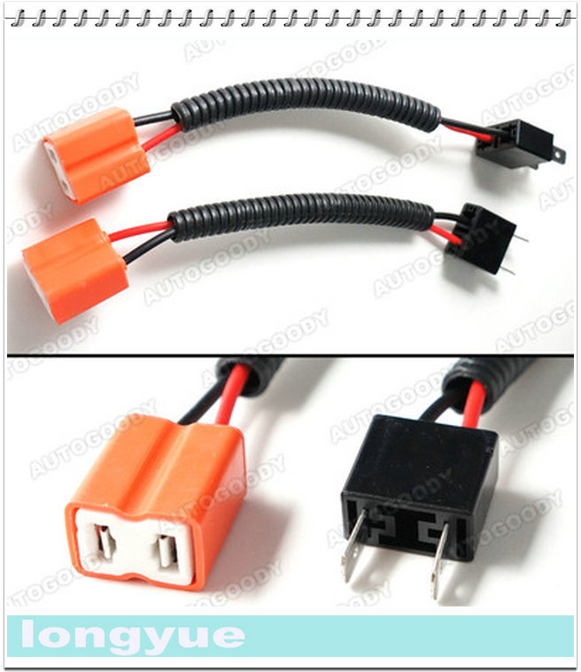 longyue 20pcs H7 Wiring Harness Socket Wire Connec...