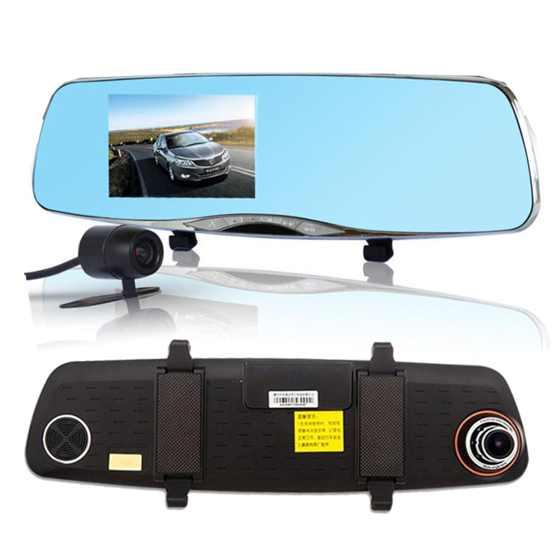 Novatek 96655 4.5'' Car Camera DVR Rearview Mirror Auto dvrs Cars Dash Cam Recorder Camcorder HD1080p Night Vision