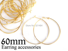 500pc/lot gold plated french circle hooks earring