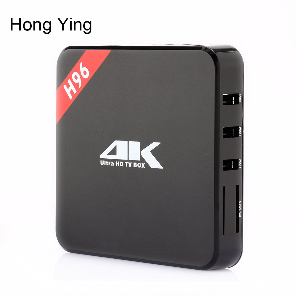 H96 Android TV Box Amlogic S905 Quad Core Android 5.1 DDR3 1G 8G HDMI 2.0 WIFI 4K H.265 1080P Kodi Fullly loaded add-ons Netflix