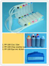 bulk inks+Continuous Ink Supply System Ciss+chip resetter For Epson PP100 PP-100 PP-100AP Printer