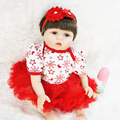 22 silicone reborn dolls dress dress princess girl doll real soft touch best children bebe gift