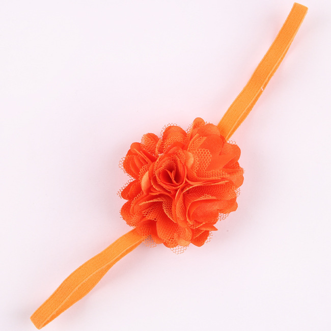 Chiffon Flower hairband Hair Accessories Baby Girls Lace Headband Baby Infant girl Hair Weave band childern hair clips (2)