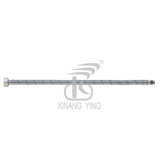 bathroom accessory terminal hose 50cm D12mm blue stainless steel braided inlet hose F1 2 M10
