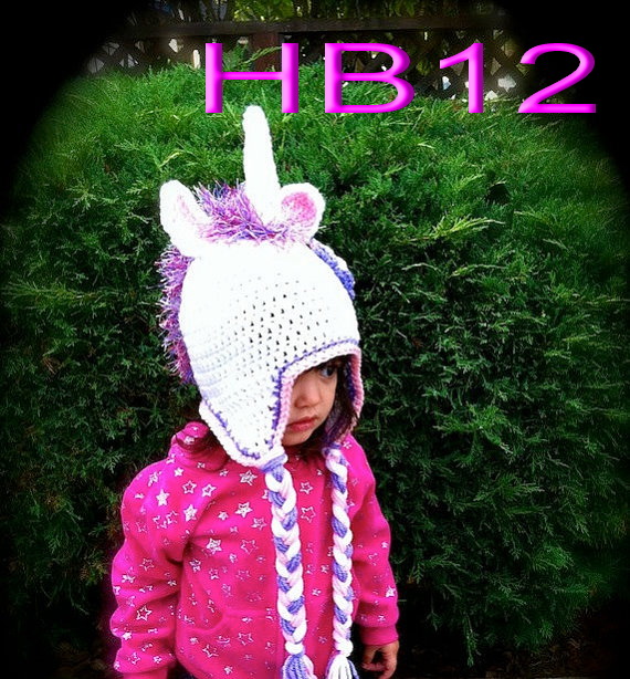 shipping,60piece/lot Costume Cosplay Crochet unicorn Hat baby crochet ...