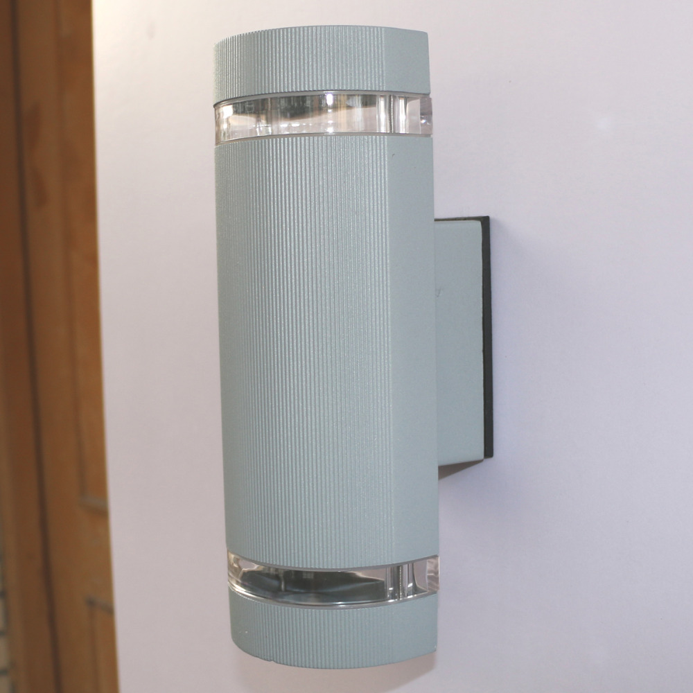 14W Semi Cylinder Up/Down Indoor/Outdoor Exterior Garden Wall Light Sconce Lamp Fixture Kit Warm ...