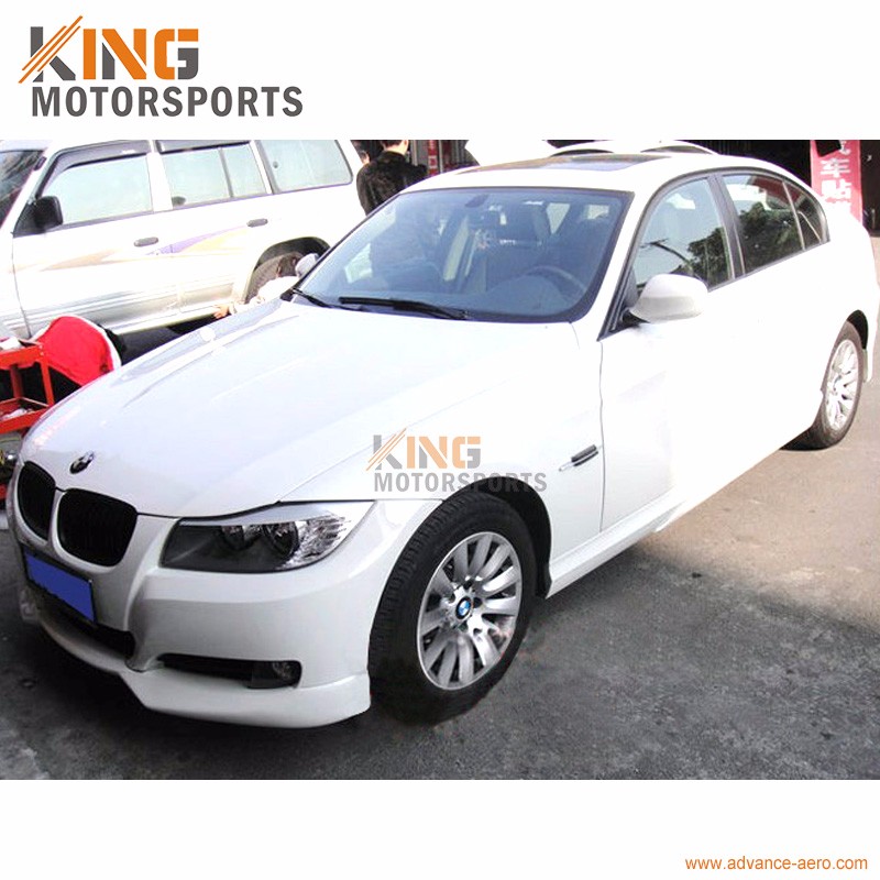 For 09-11 BMW E90 3-Series 328I 335 2PCS PP Front Bumper Lip Splitter Spoiler