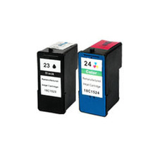 2Pcs black&color Compatible Ink Cartridge For Lexmark 23 24 For Lexmark X3530 3550 4550 4530 1420 Printer