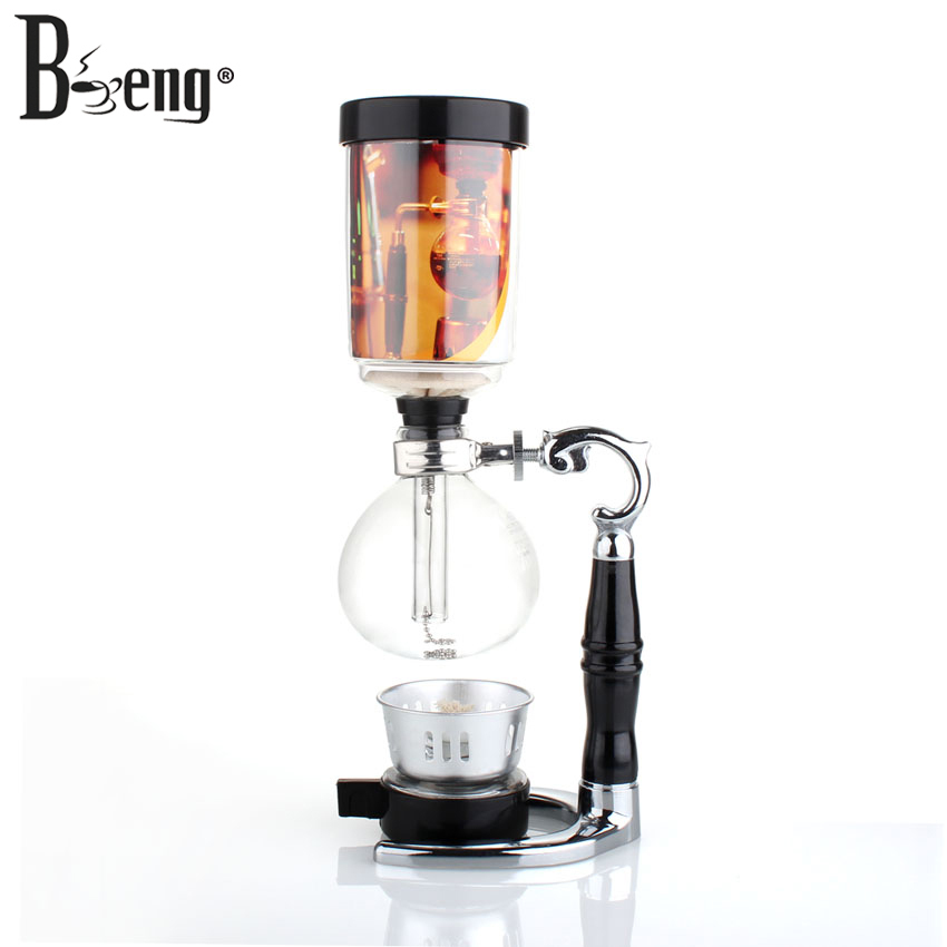 High temperature glass vacuum coffee maker Classic bakelite handle the vacuum Xafon pot 3 people ...