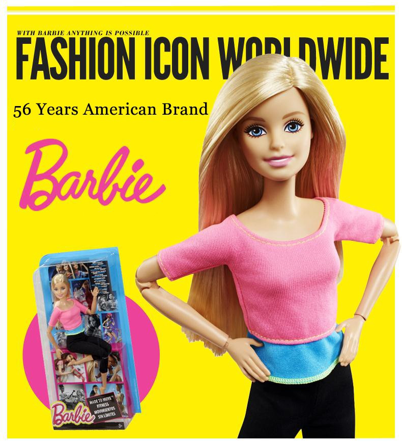 orijinal barbie bebek 6 stil jimnastik yoga sonsuz hareketi cesitleri barbie bebek kiz noel dogum gunu oyuncaklar hediye dhl81 doll girl doll styleoriginal barbie doll aliexpress