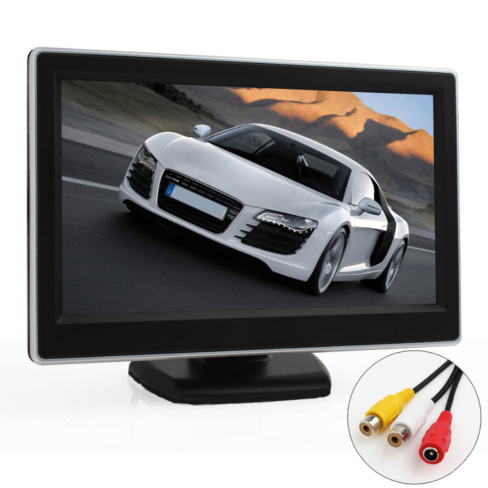 Super 5 Inch TFT LCD Digital Car Rearview Monitor Reverse Backup Monitor Security Parking for VCD/DVD/GPS/ Rear view Camera