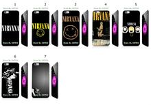 Mobile Phone Cases Wholesale 7pcs/lot Nirvana Rock Band Protective White Hard Case Cover For iphone 6 plus Free Shipping