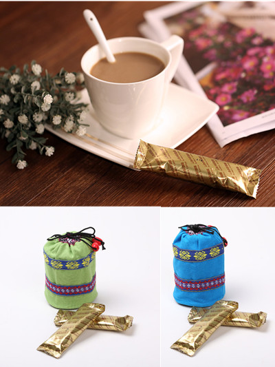 Free shipping coffee for tassimo women s embroidery handbags packing yunnan instant coffee tea 16g 5pcs