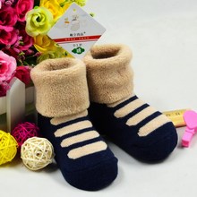 New Arrival Hot Sales Autumn & Winter Newborn Socks 100% Cotton Warm And Thick Baby Socks 0-3 Years Old