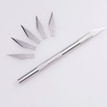 One Set Metal Scalpel Knife Tools Kit Cutter Engraving Craft knives 5 pcs Blade Mobile Phone