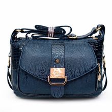 2016 New Crocodile Leather Satchel Bag Ladies Fashion Package Women Messenger Bags Shoulder Bag Freeshipping