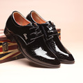 Men shoes pointed toe dress shoes big size 5 5 11 5 solid lace up chaussure