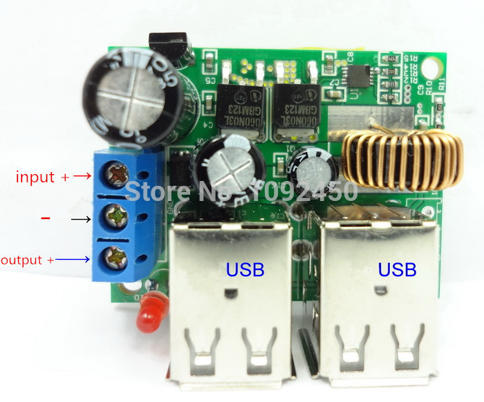   4 USB DC12V  5  5A      -   iPhone ipad MP5 GPS Samsung HTC
