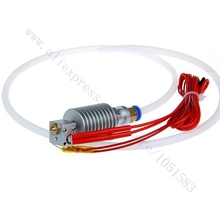 3D Printer Metal long-distance J-head Hotend For 1.75/3.0mm E3D Bowden Extruder 0.2/0.3/0.4/0.5 Optional Nozzle with heater&PTFE
