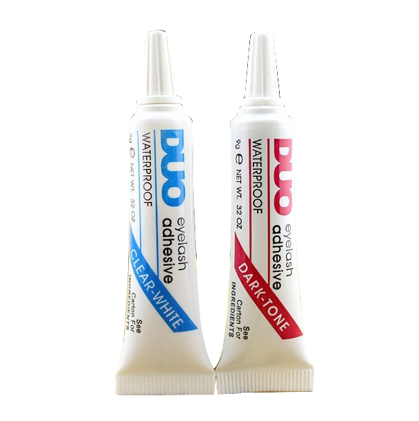 2 Piece New DUO Eyelash Glue White & Black Clear Adhesive False Eyelash