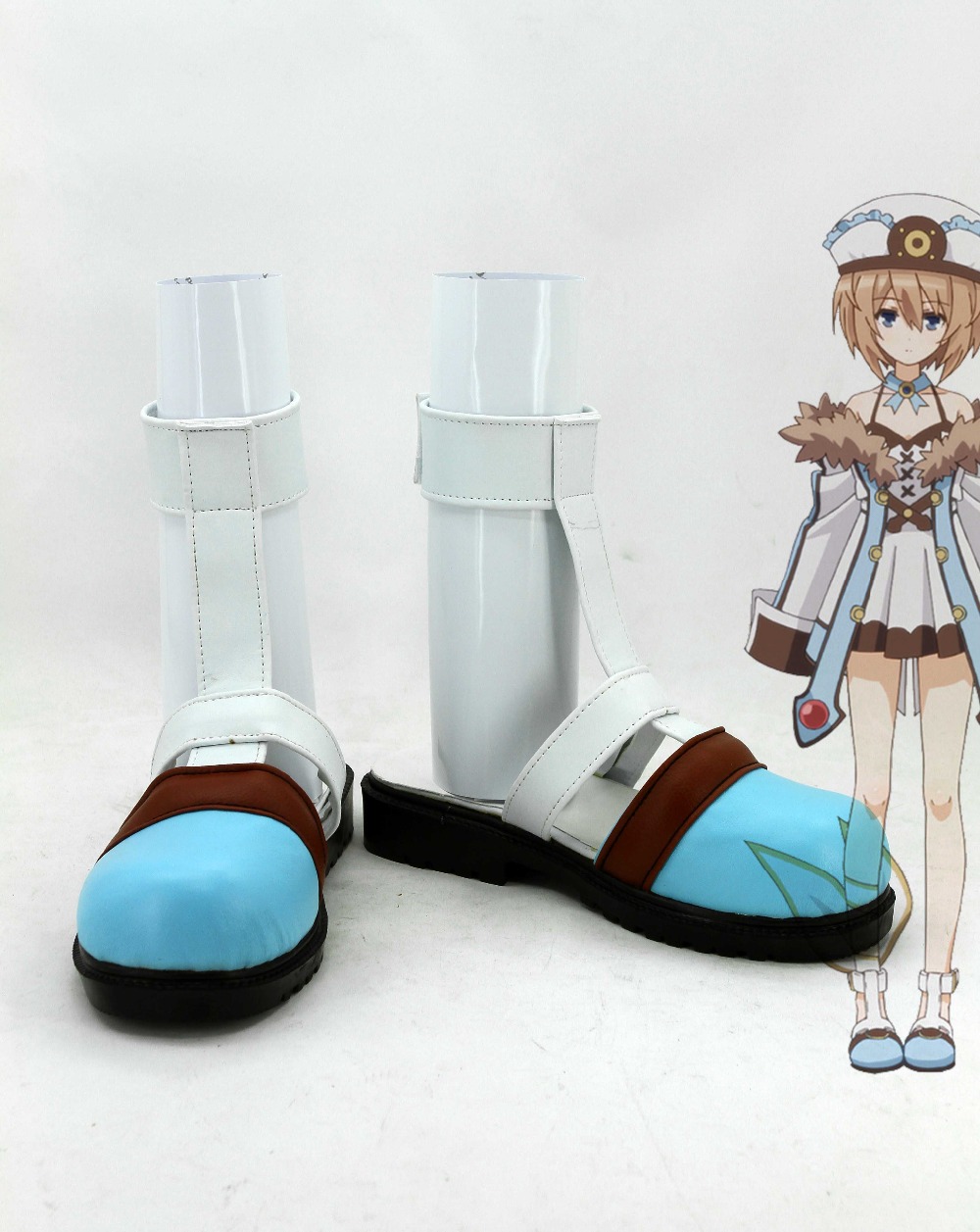 Фотография New male female customize Gundam Choujigen Game Neptune Blanc COSPLAY customized Blanc shoes boots costumes 